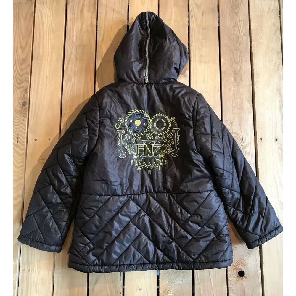 Kenzo Hooded Zip Up Puffer Coat